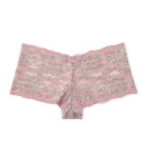 VICTORIA’S Secret BODY BY VICTORIA Floral Shine Lace Shortie Panty
